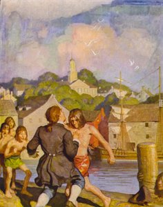 La Pelea de Johnny con Cherry de Newell Convers Wyeth